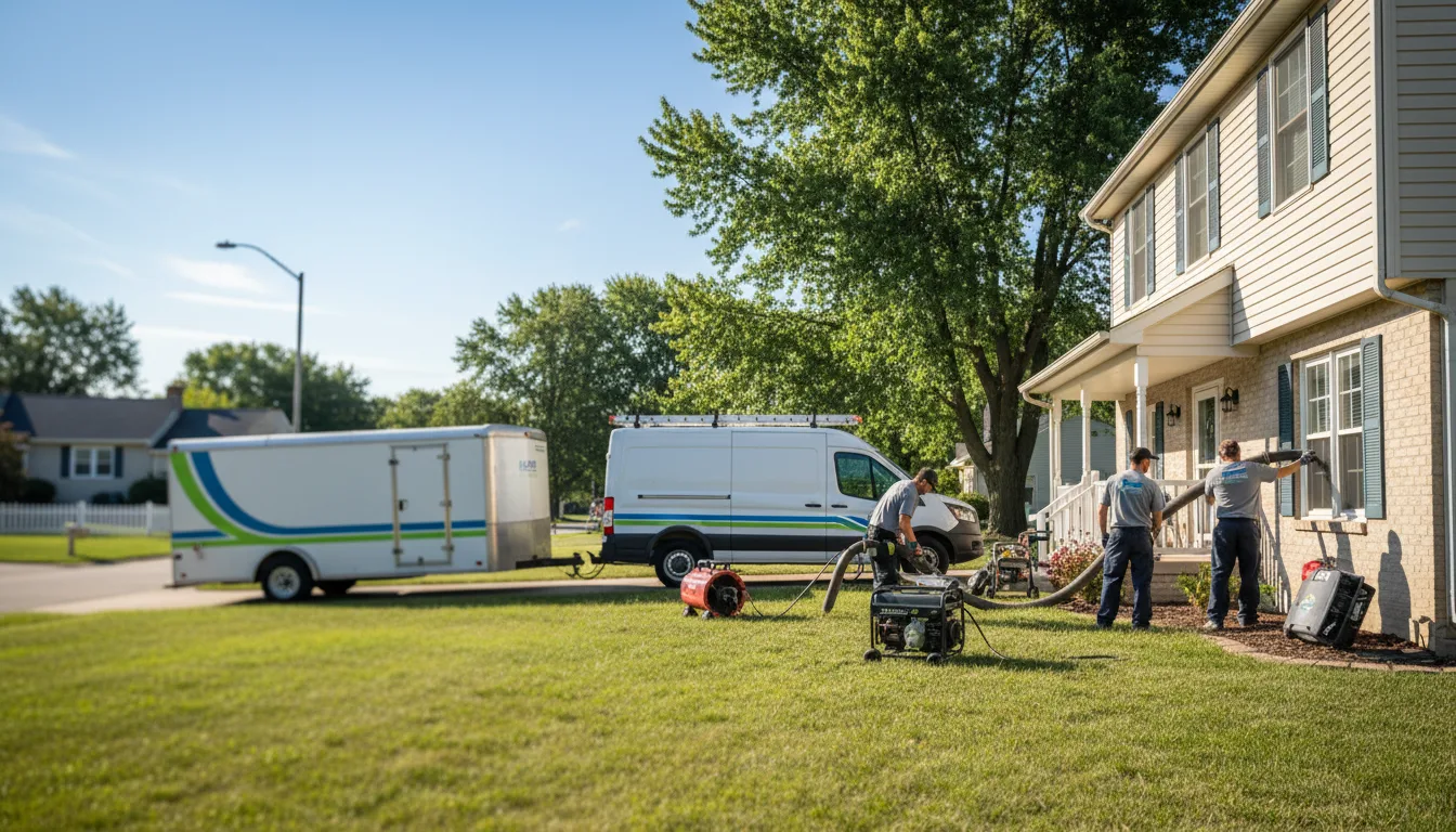 Flooded Basement Restoration And Cleanup With Repair in Kewaskum, WI near me